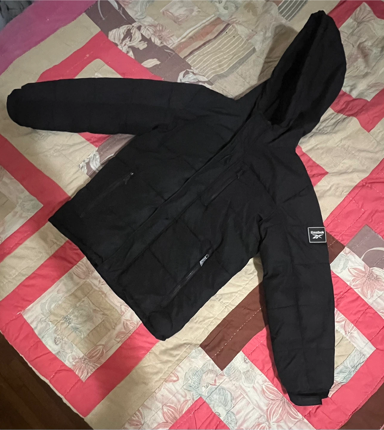 Reebok Black Puffer Jacket Size M (10/12) - photo 2