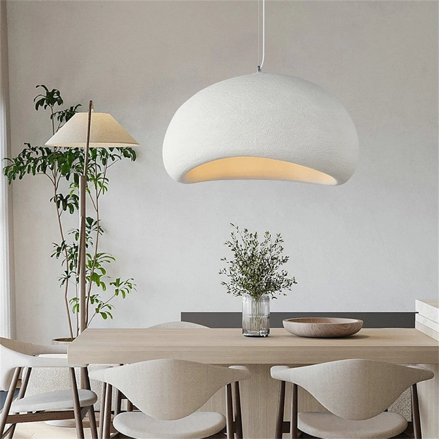 20” Wabi Sabi Pendant Lighting Fixture Ceiling Modern Japanese - photo 2