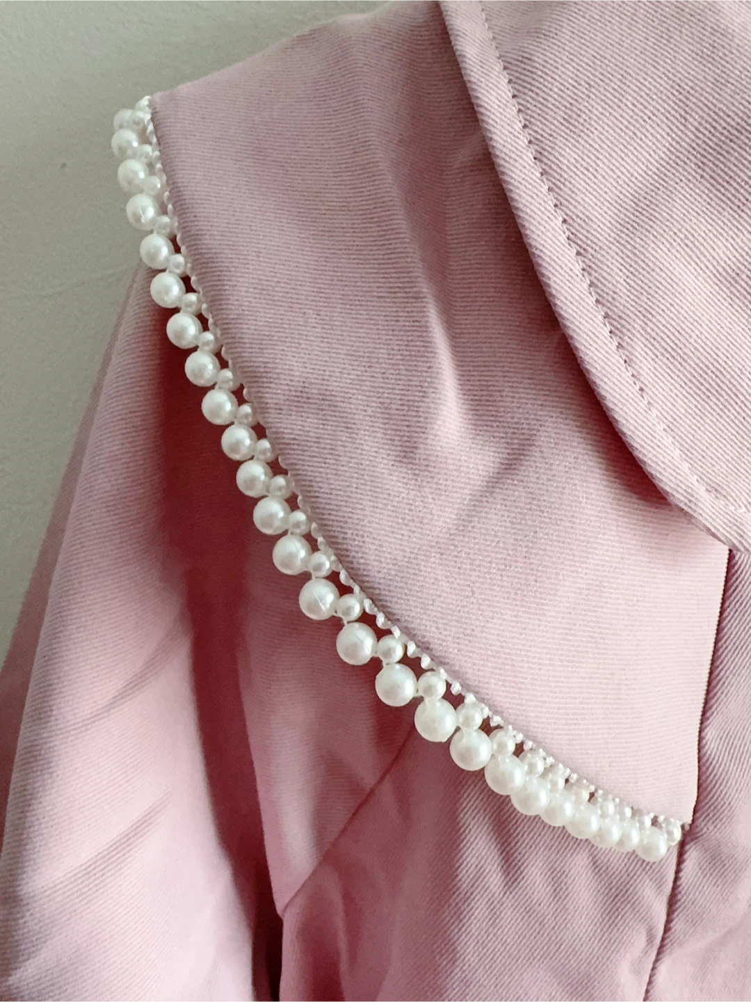 Pink Girls' Coat with Pearl Collar Toddler size 6-7T - photo 3