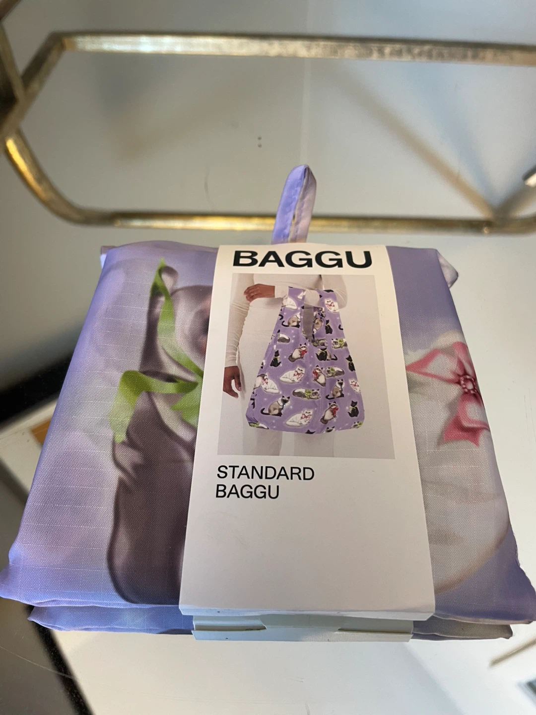 Baggu Standard Sized Reusable Bag Fancy Cats NEW
