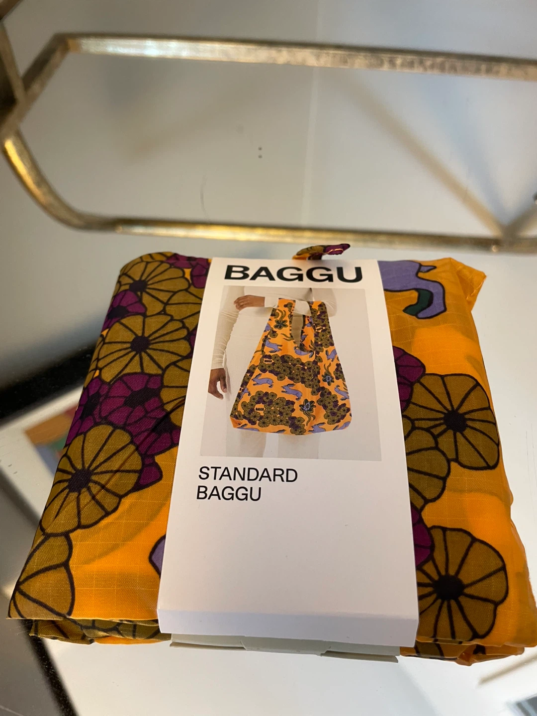 BAGGU Standard Reusable Bag - Wild Rabbit NEW