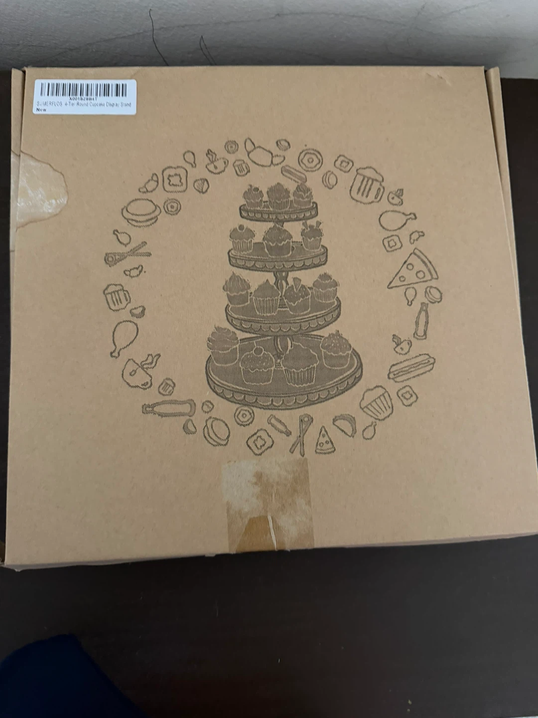 4-Tier Round Cupcake Display Stand