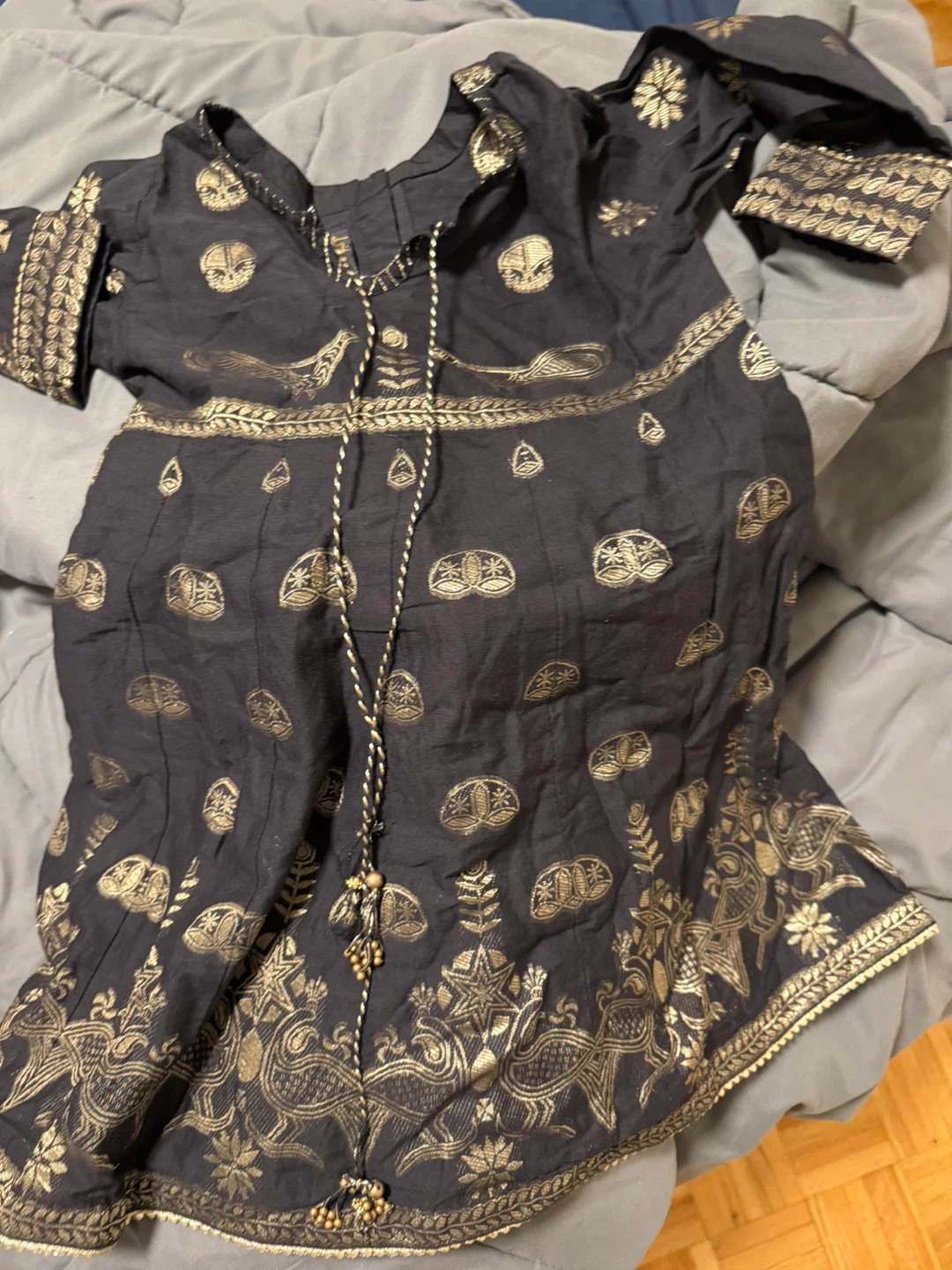 Black and Gold Indian Outfit - J.