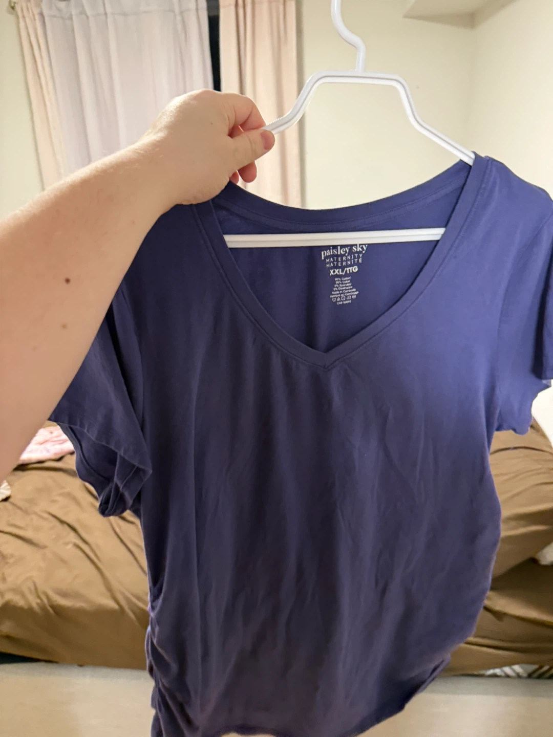 Paisley Sky Maternity V-Neck T-Shirt XXL - photo 2