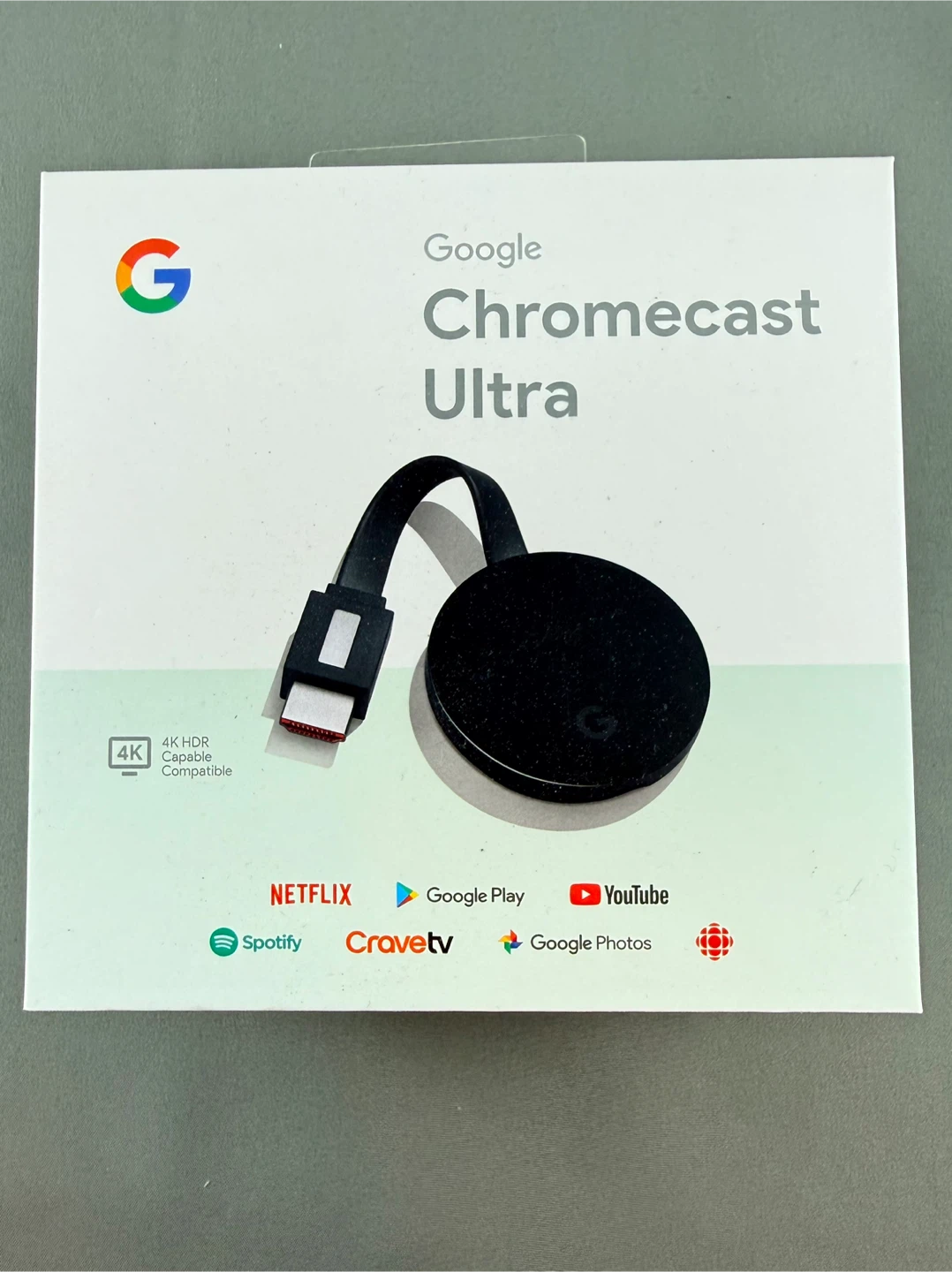 Google Chromecast Ultra - 4K HDR Streaming Device