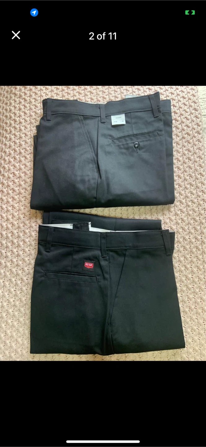 NEW Red Kap Men's Industrial Cargo Pants Size W42 L32 Black - photo 4