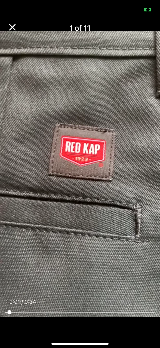 NEW Red Kap Men's Industrial Cargo Pants Size W42 L32 Black - photo 3