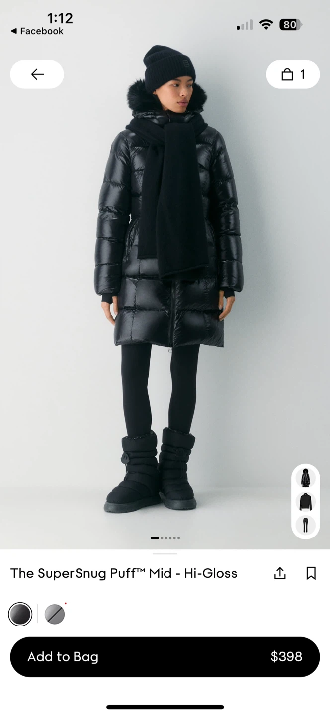 Aritzia Super Snug Puff- Mid length, Medium. New With Tags