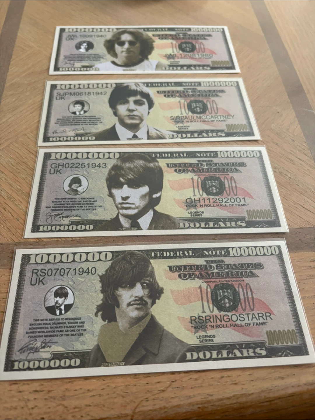 The Beatles "Million Dollar Bills" Collection