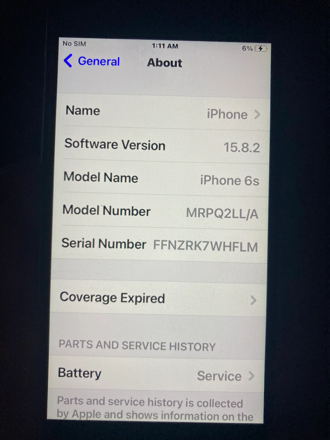 Apple iPhone 6s 32gb AT&T