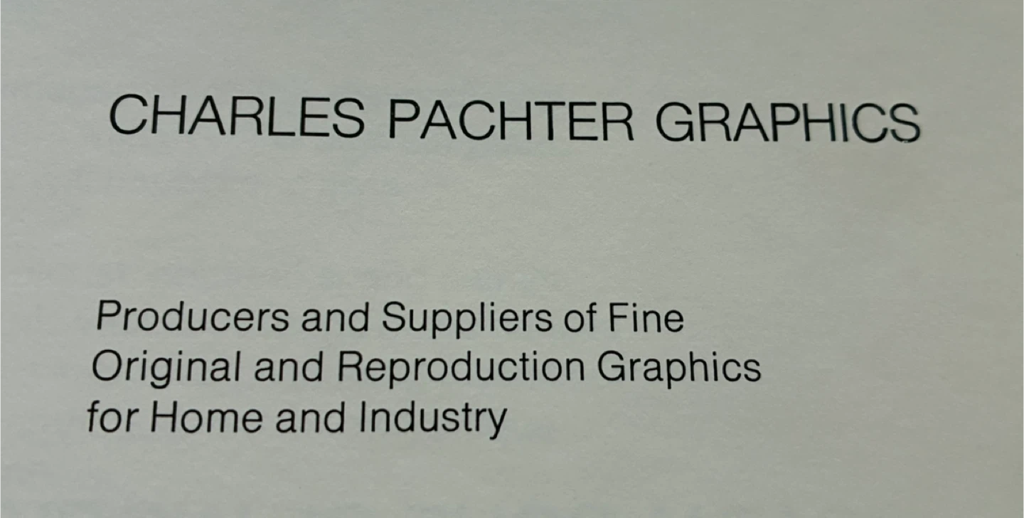 Art Canada 1976 print original  CHARLES PACHTER GRAPHICS - photo 3