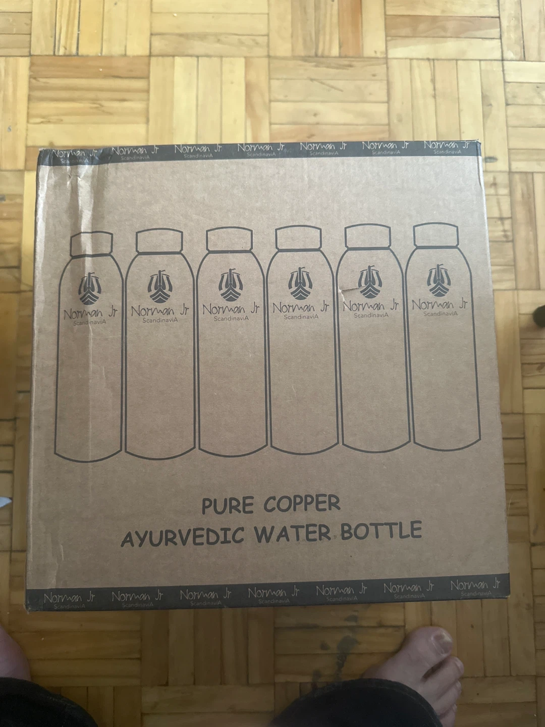 Norman Jr Pure Copper Ayurvedic Water Bottles (Set of 6) - photo 2