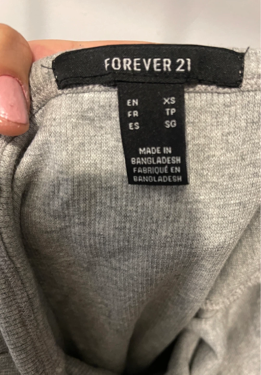 Forever 21 Grey Ribbed Spaghetti Strap Maxi Dress - photo 3