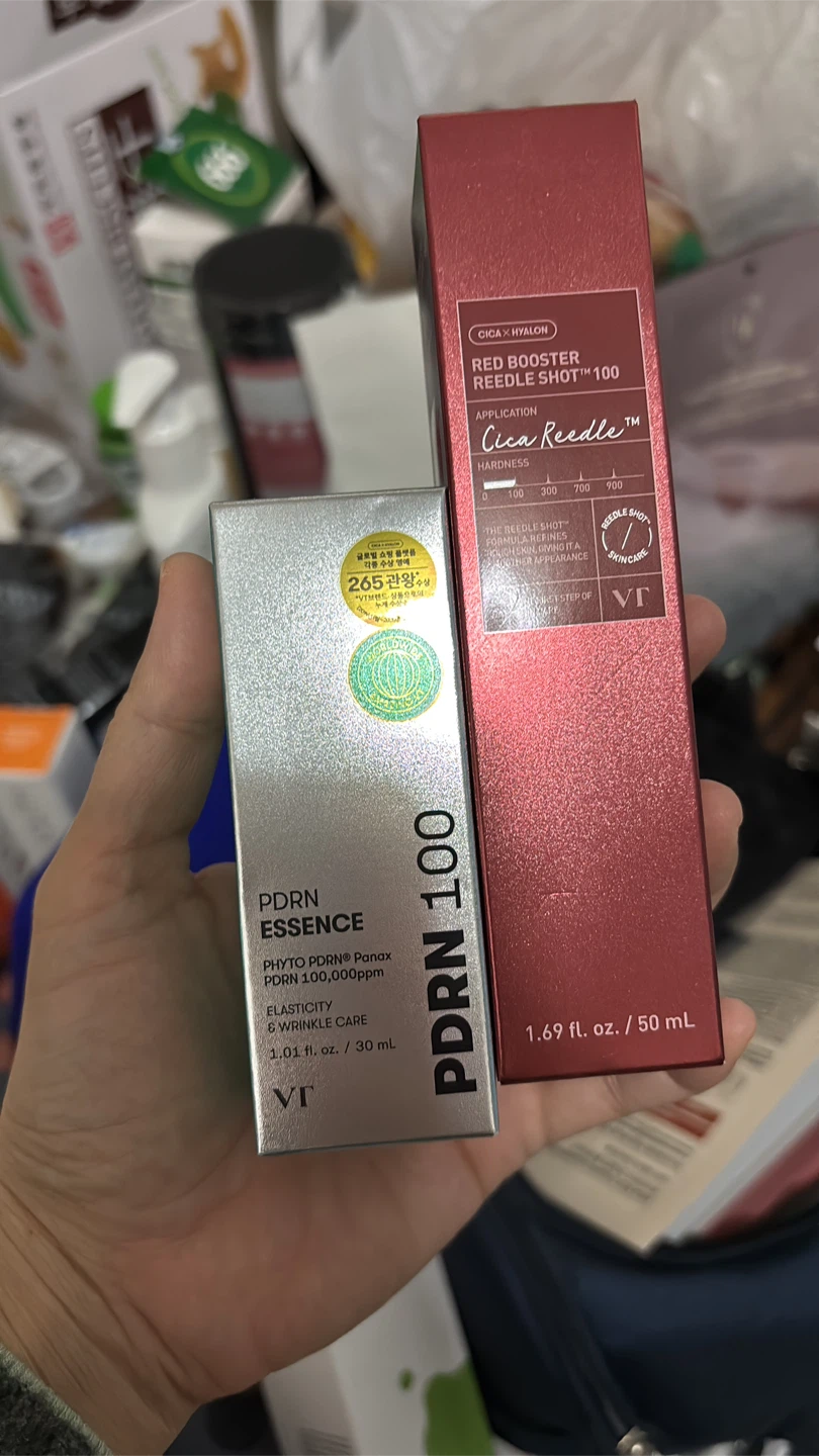 VT Cosmetics PDRN Essence and Red Booster Reedle Shot 100