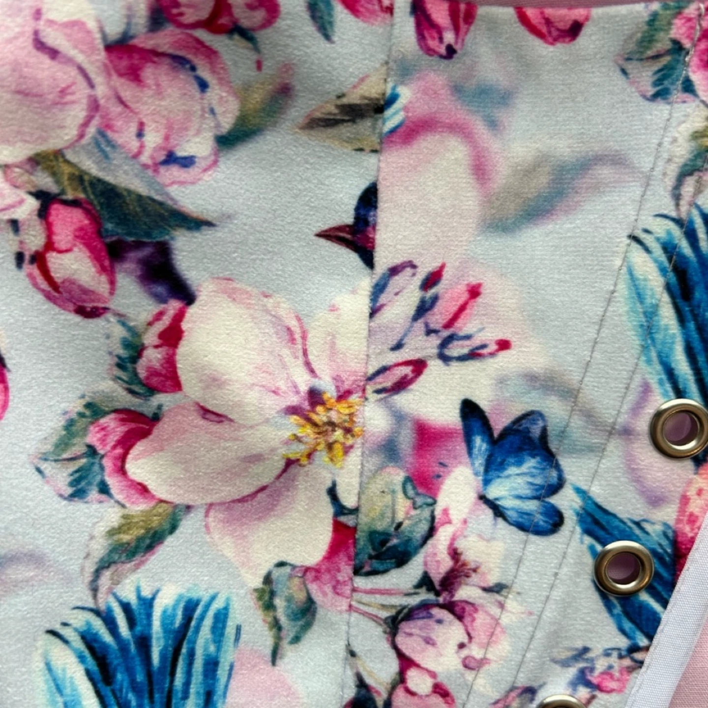 Floral and Bird Print Corset Top- Sizes S and M - photo 5
