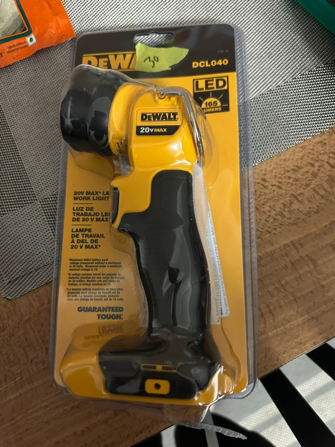 DEWALT 20V MAX LED Work Light DCL040