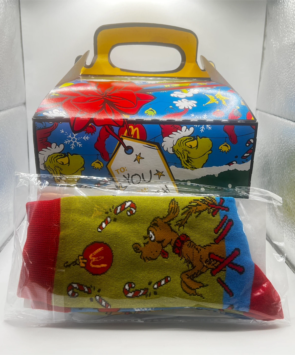 McDonald’s grinch socks sealed