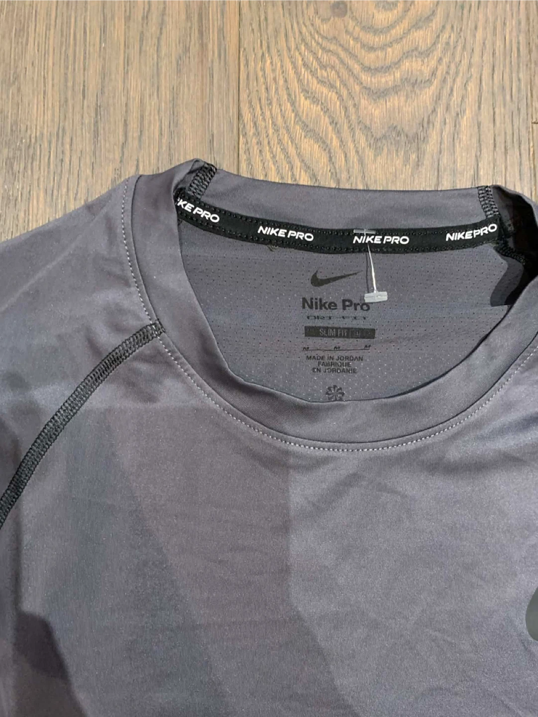 Nike Pro Long Sleeve Compression Shirt - Grey - Men's Size M - photo 5