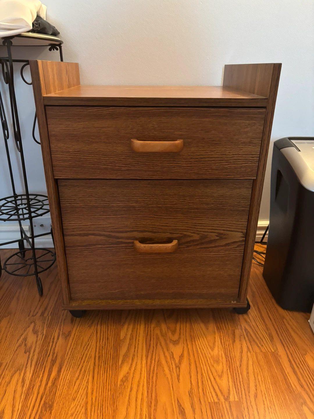 Brown Wooden Desk with Hutch - photo 3