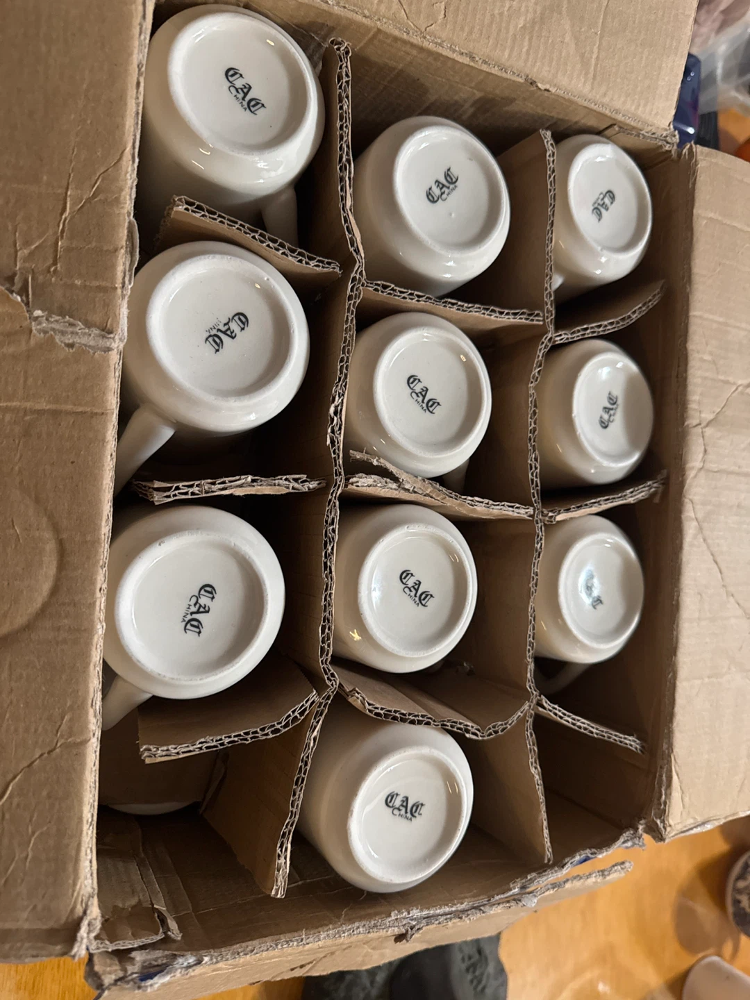 Set of 32 White Ceramic Coffee Mugs - photo 2