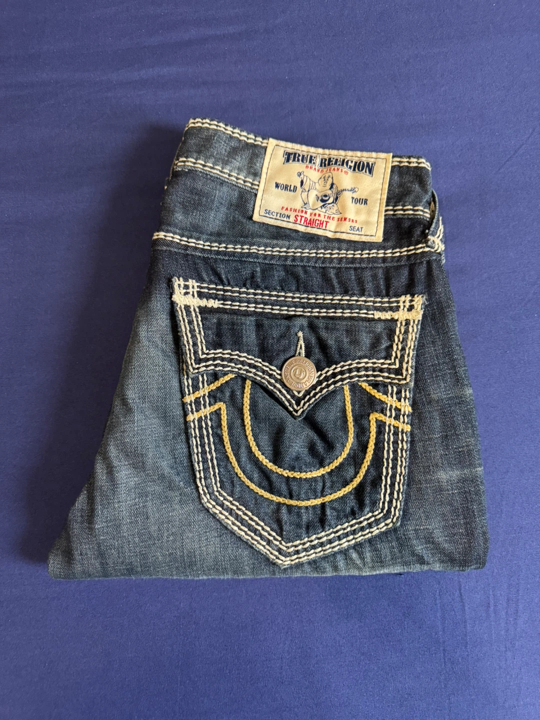 Men’s True Religion Jeans Ricky Relaxed Straight Fit Mega T