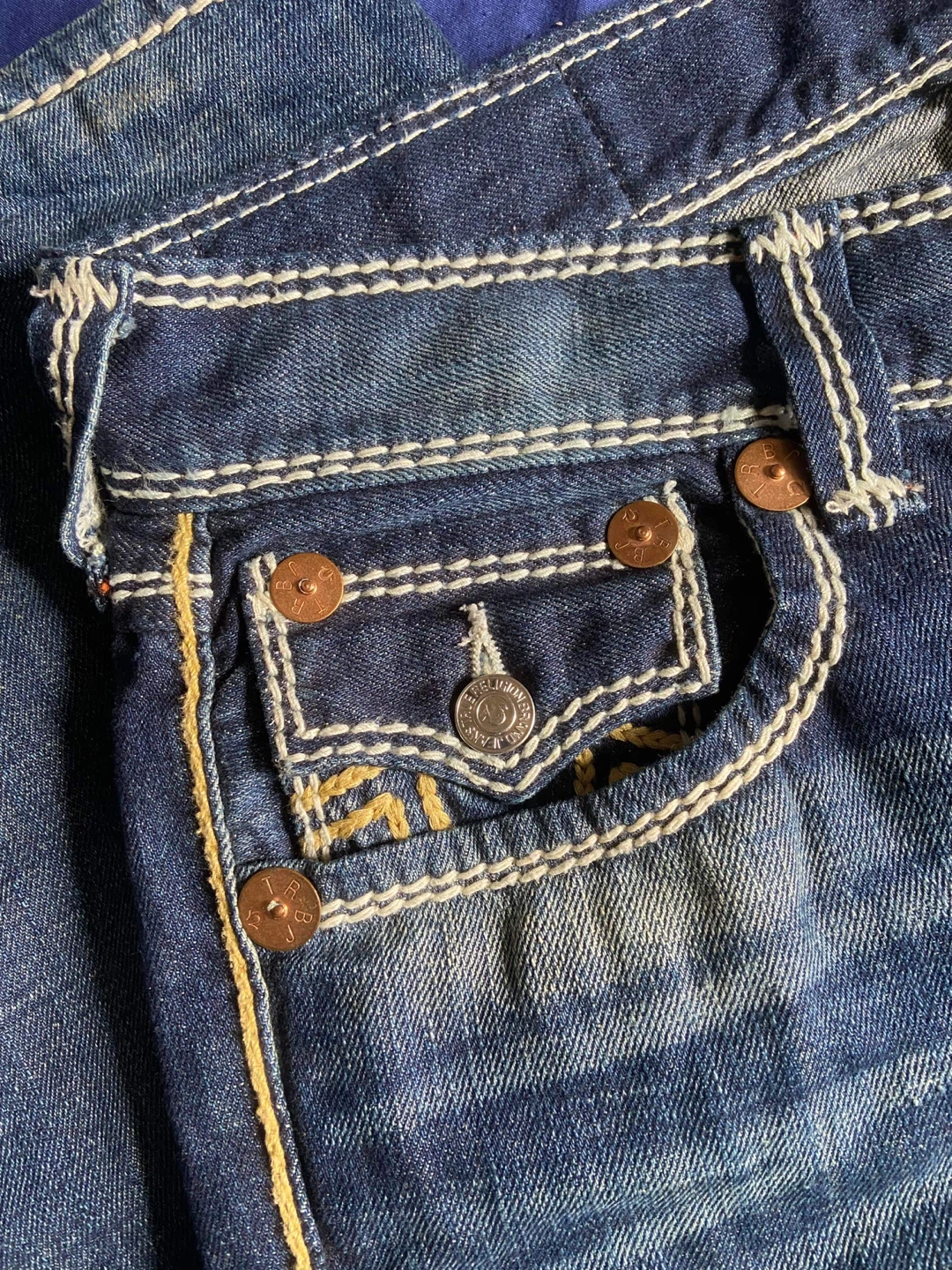 Men’s True Religion Jeans Ricky Relaxed Straight Fit Mega T - photo 2