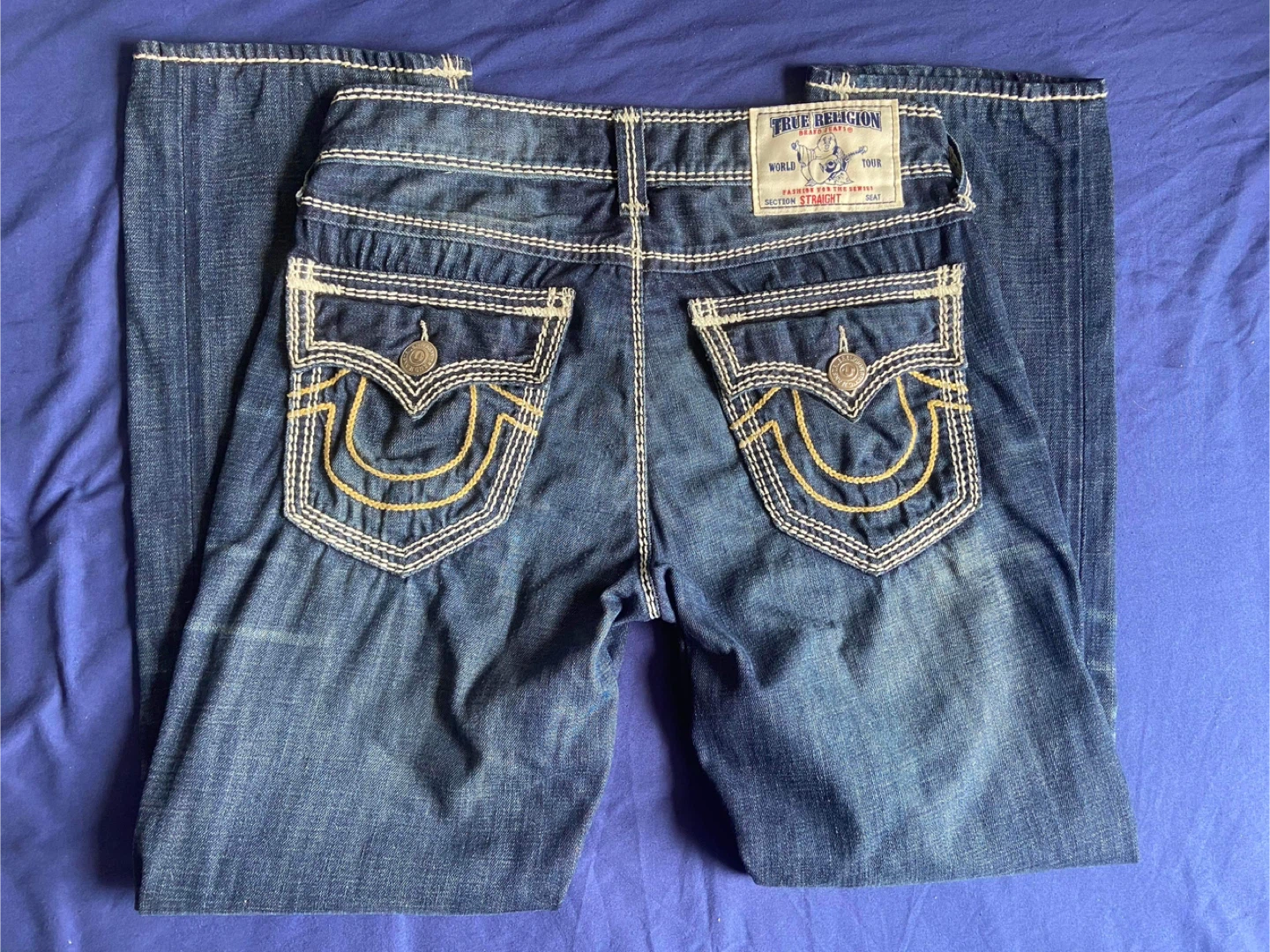Men’s True Religion Jeans Ricky Relaxed Straight Fit Mega T - photo 4