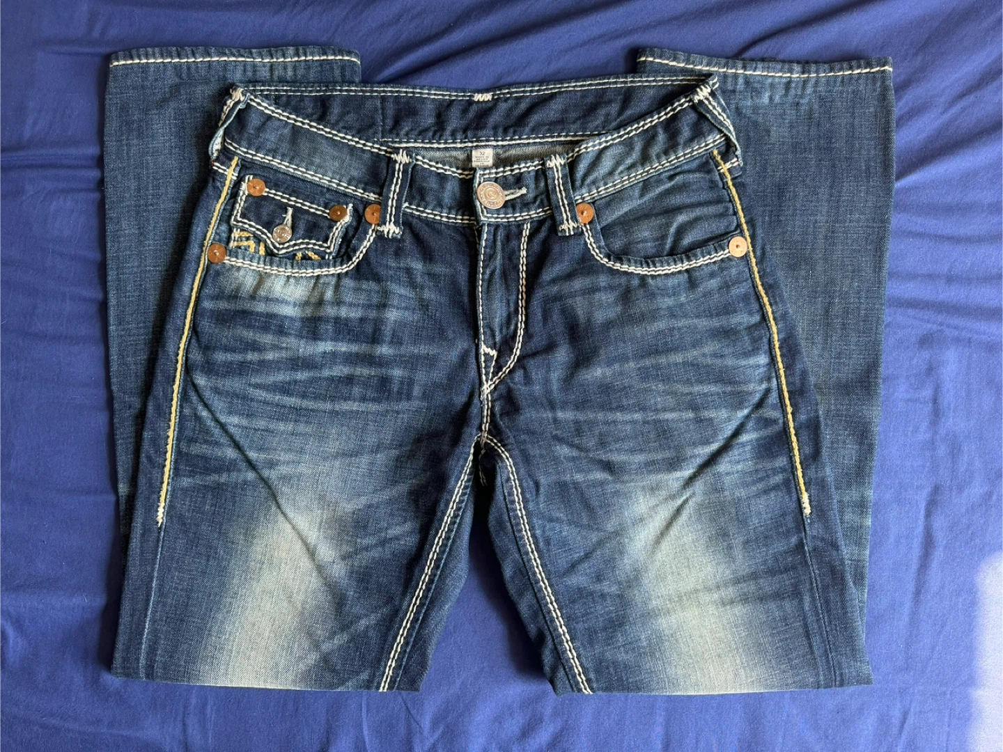 Men’s True Religion Jeans Ricky Relaxed Straight Fit Mega T - photo 3