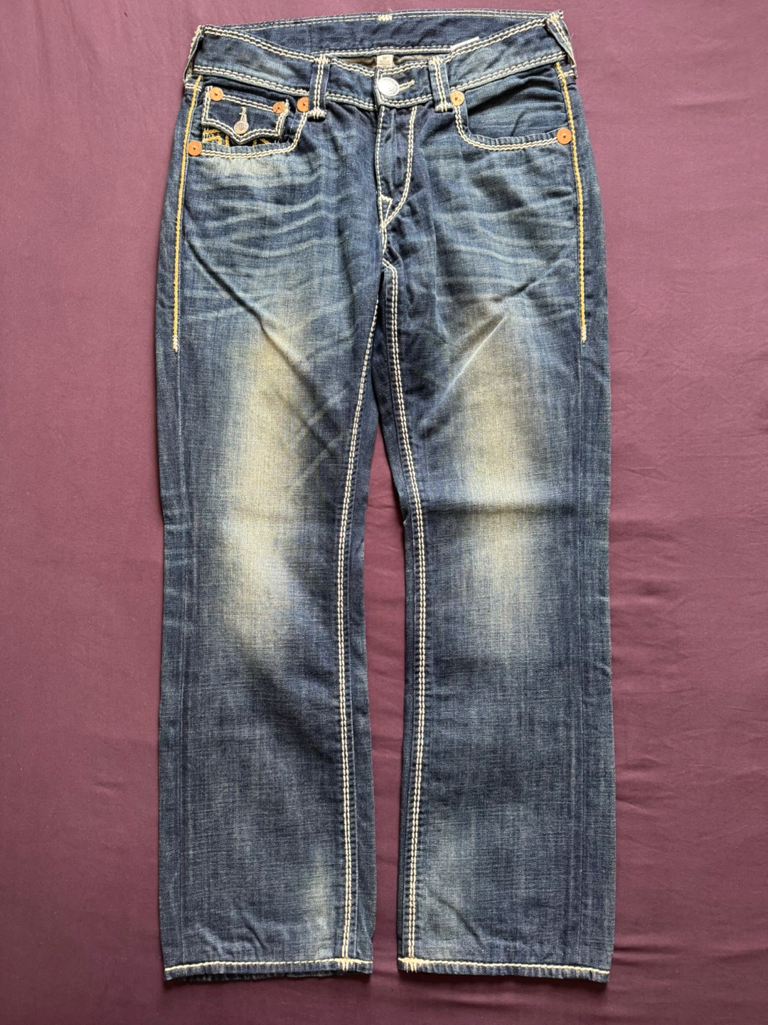 Men’s True Religion Jeans Ricky Relaxed Straight Fit Mega T - photo 5