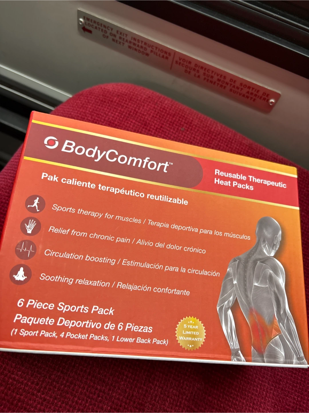 BodyComfort 6 Piece Sports Pack Reusable Heat Packs