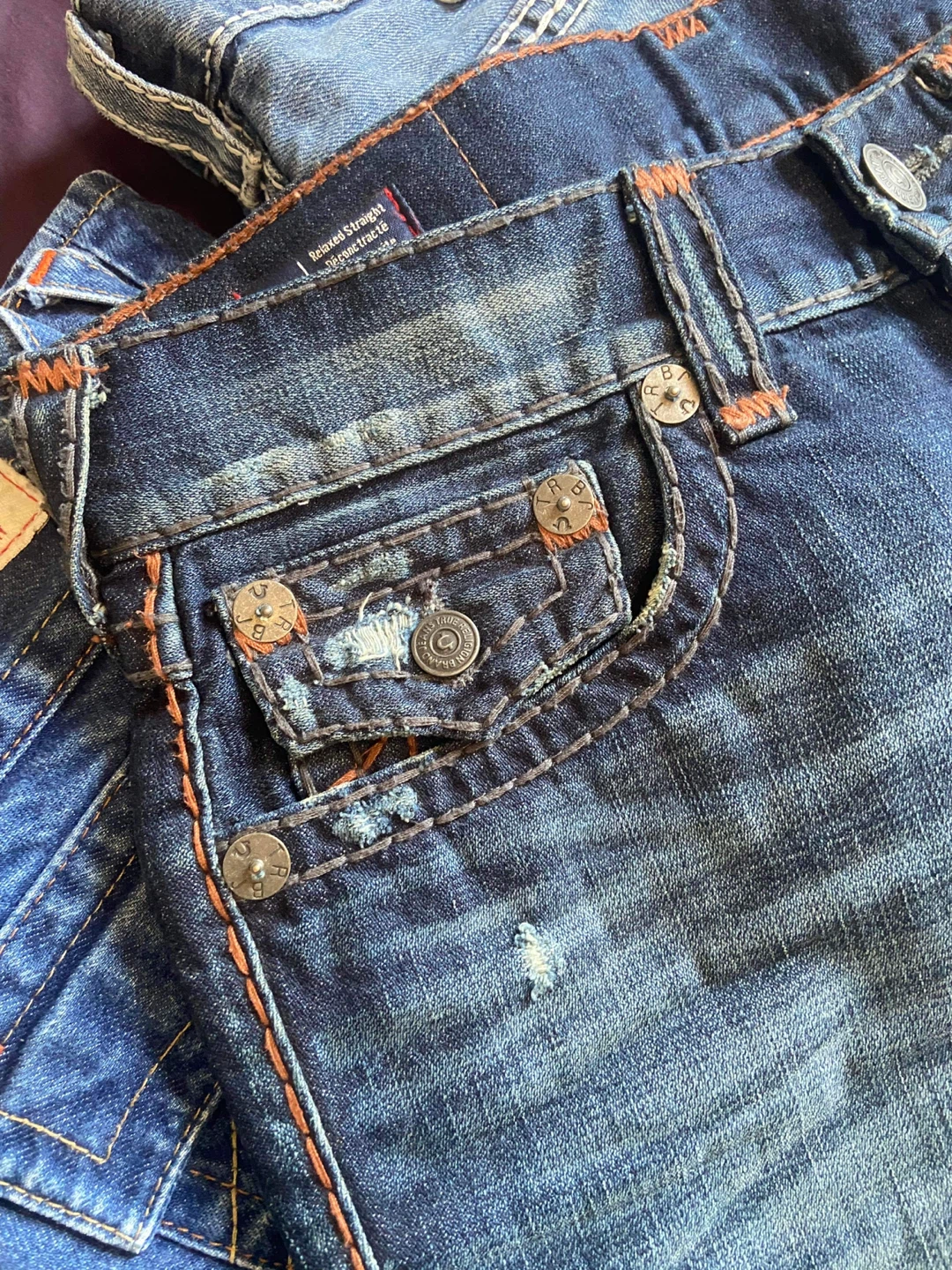 Men’s True Religion Ricky Straight Fit Super T Cut off Shorts - photo 2