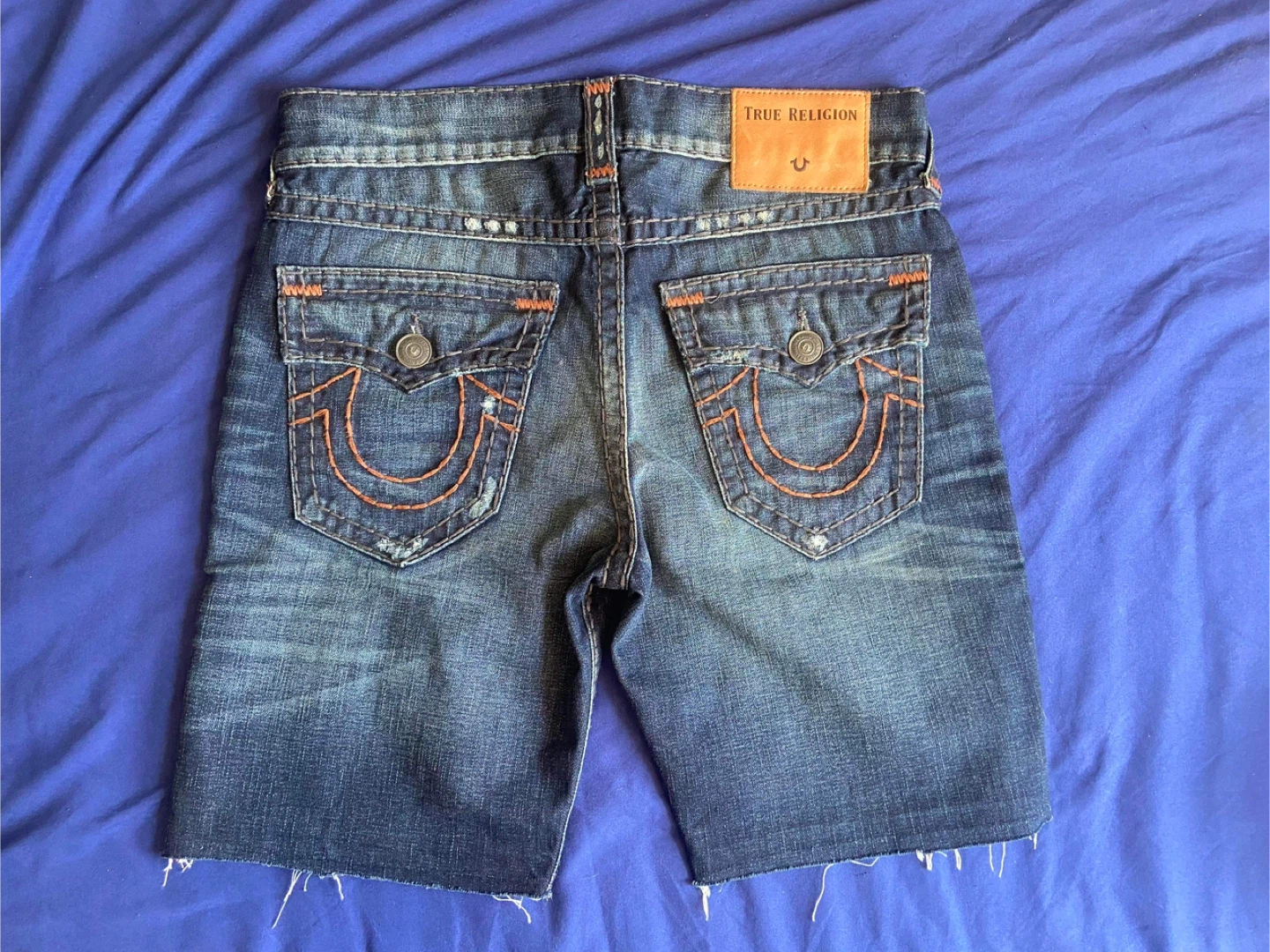 Men’s True Religion Ricky Straight Fit Super T Cut off Shorts - photo 4