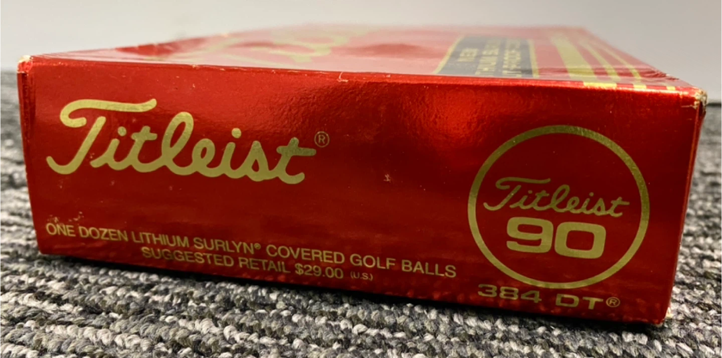 N.O.S 1980’s Titleist DT384 90 Golf Ball Set (12)