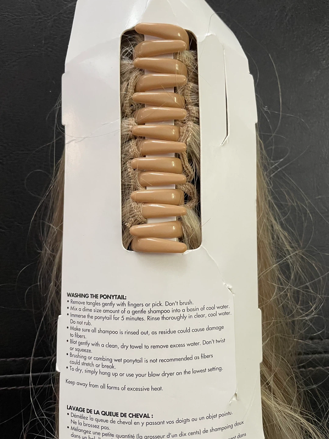 NEW Scunci Light Blonde 18" Clip-On Ponytail - photo 2