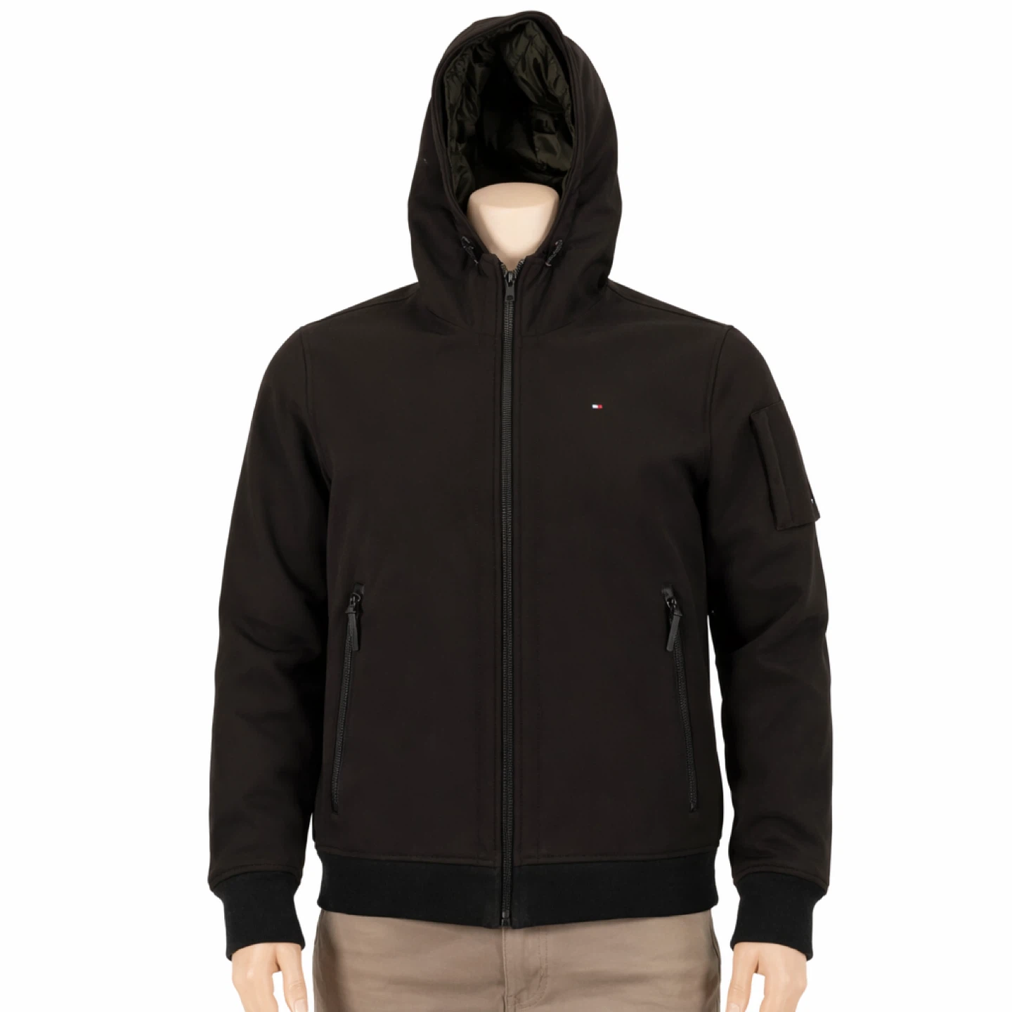 Tommy Hilfiger Men's Water Resistant Hooded Jacket