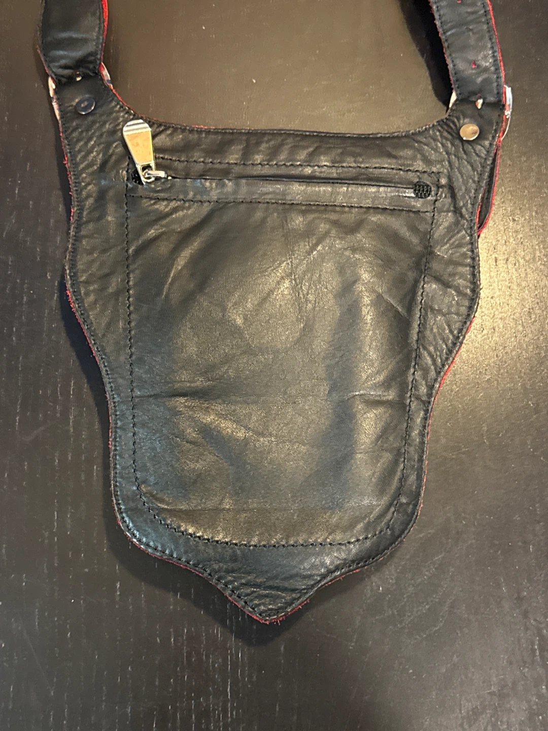 Red Leather Butterfly Shoulder Bag - photo 3