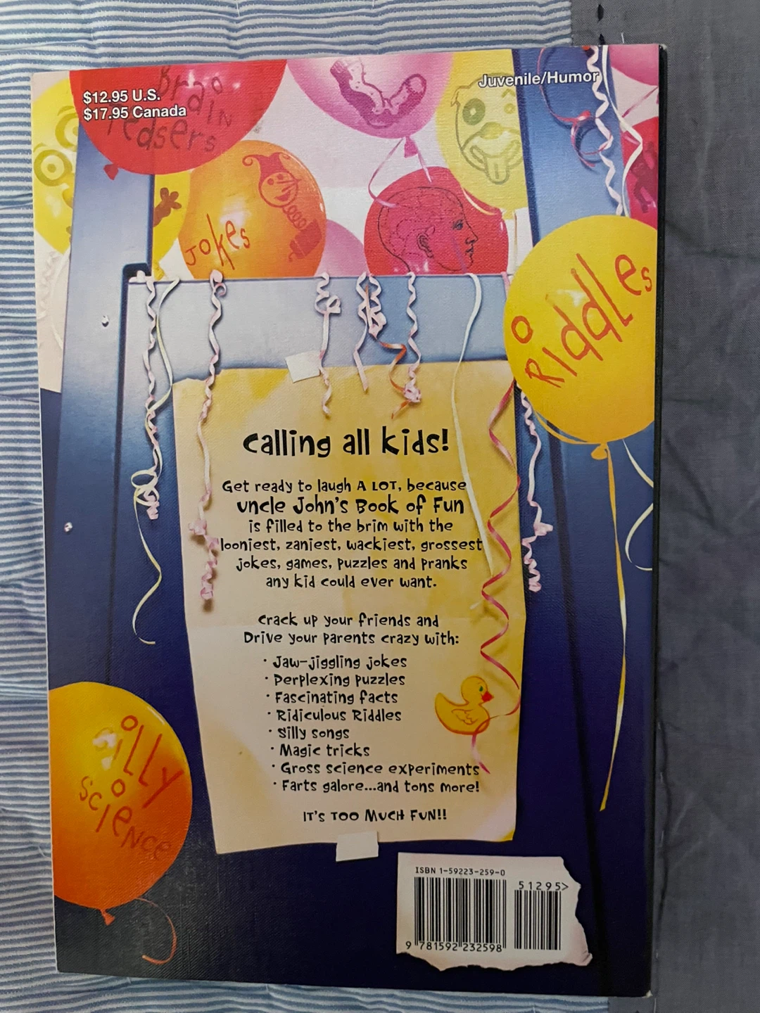 Uncle John's Book of Fun - Bathroom Reader for Kids - photo 2
