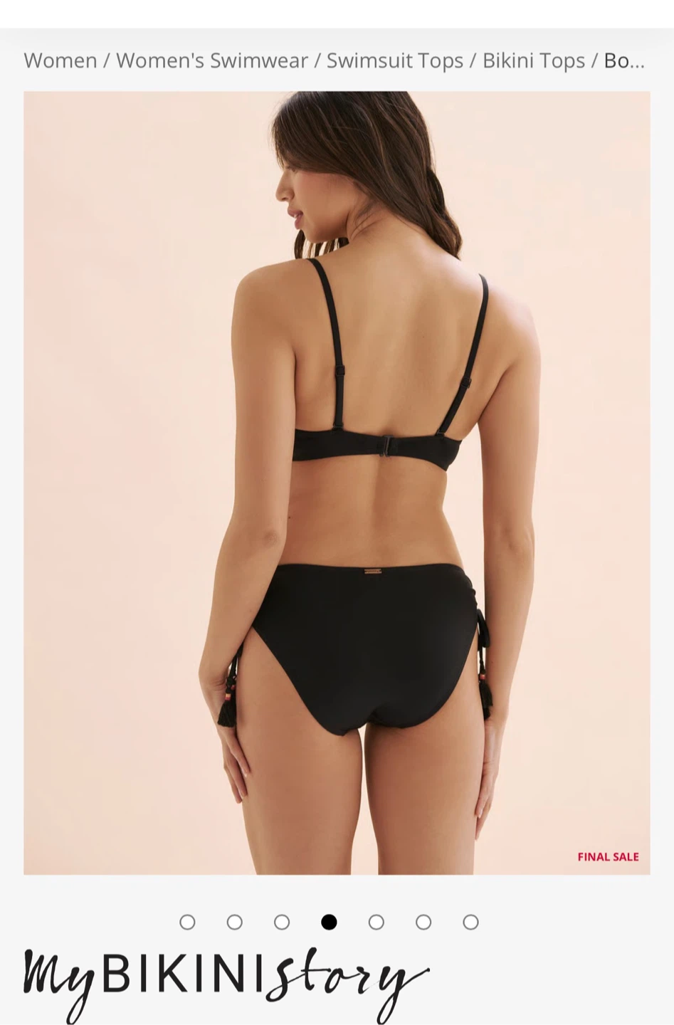 myBIKINIstory Black Tassel Bikini Top - photo 4