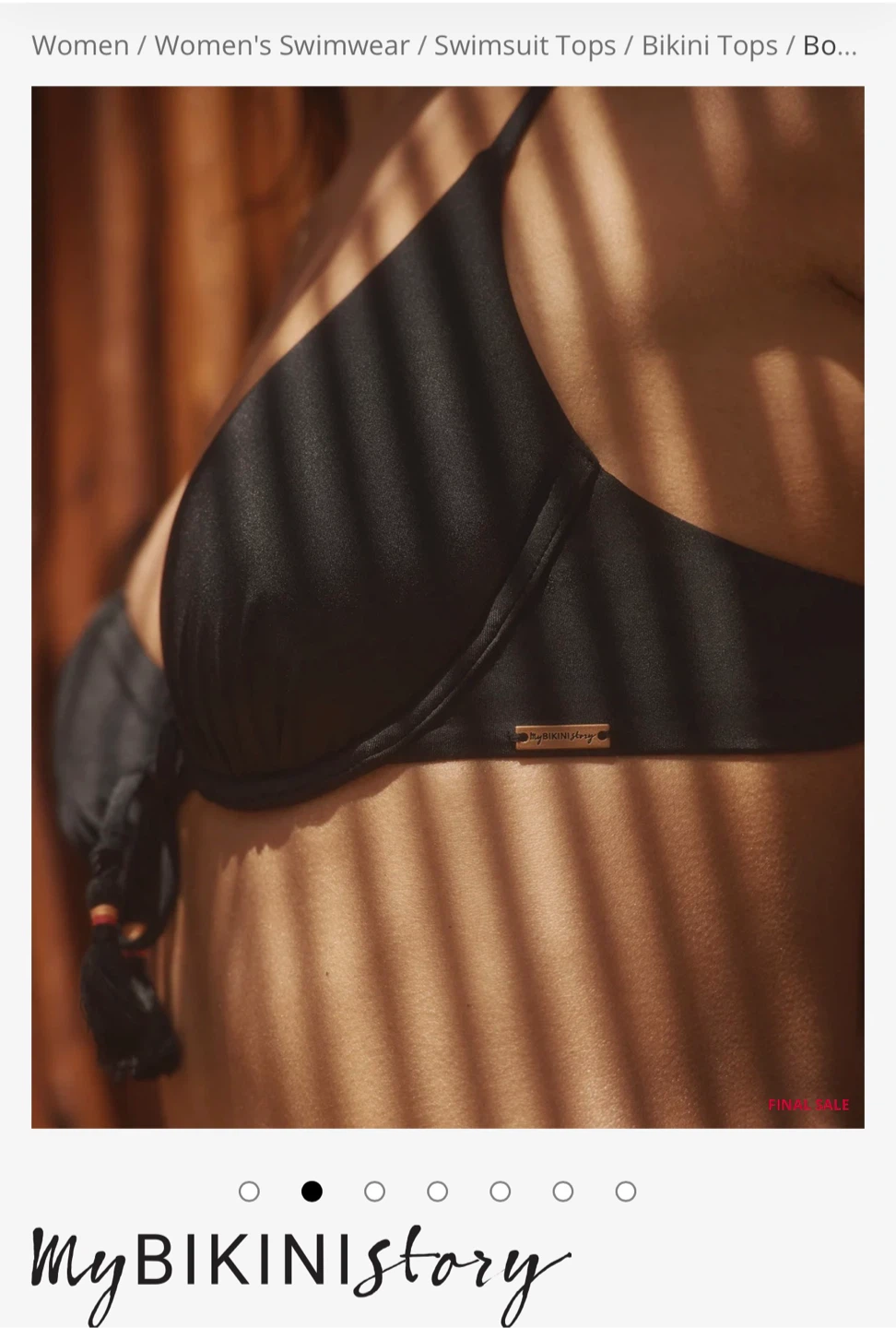 myBIKINIstory Black Tassel Bikini Top - photo 3
