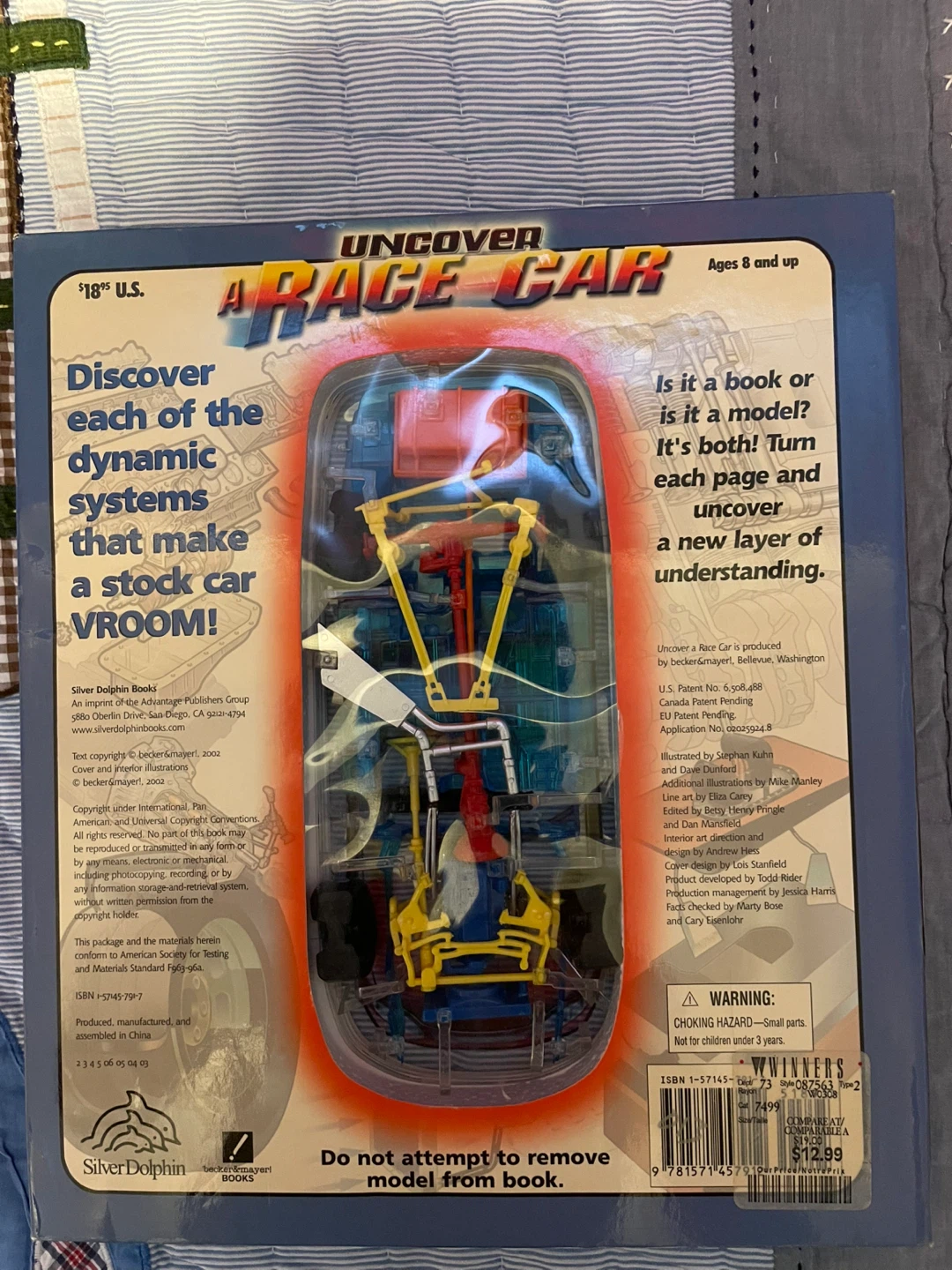 Uncover A Race Car Book with 3D Model