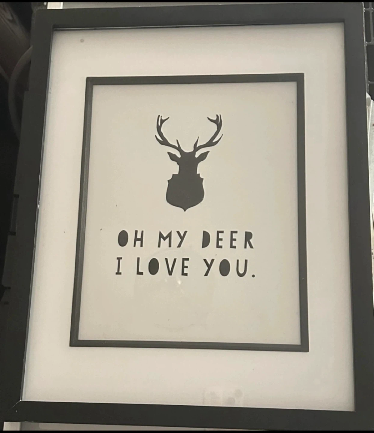 Framed Wall Art - Oh My Deer I Love You