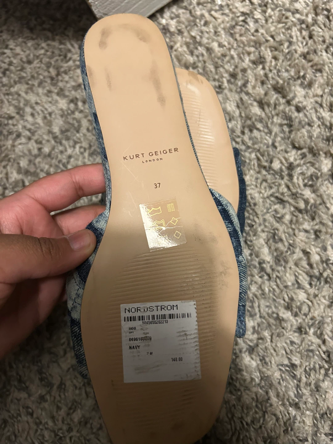 Kurt Geiger London Denim Slide Sandals - photo 2