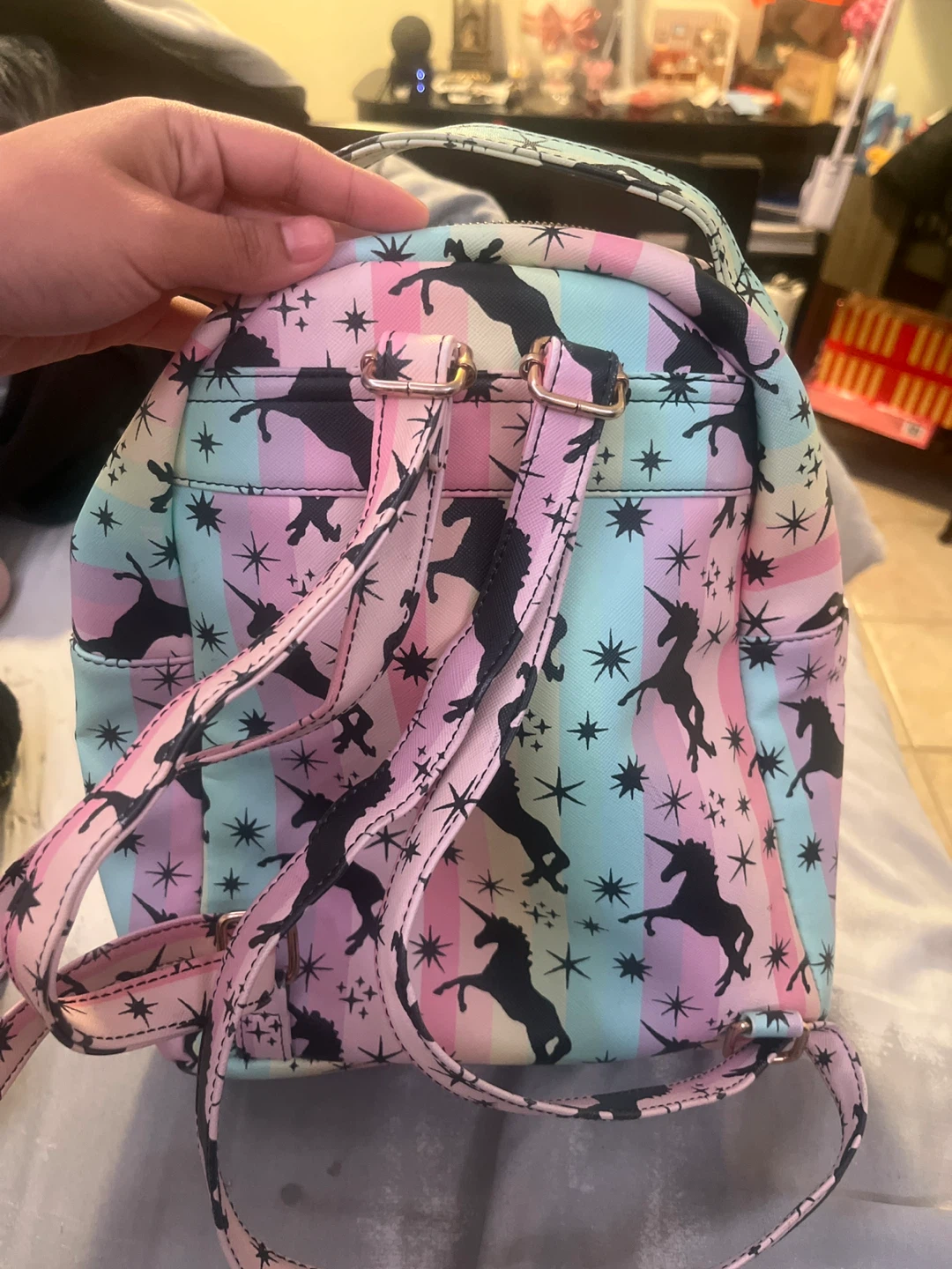 Unicorn Print Mini Backpack - photo 2