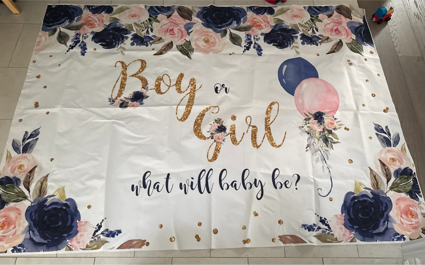 Baby Shower Gender Reveal Party Decor & Games Set