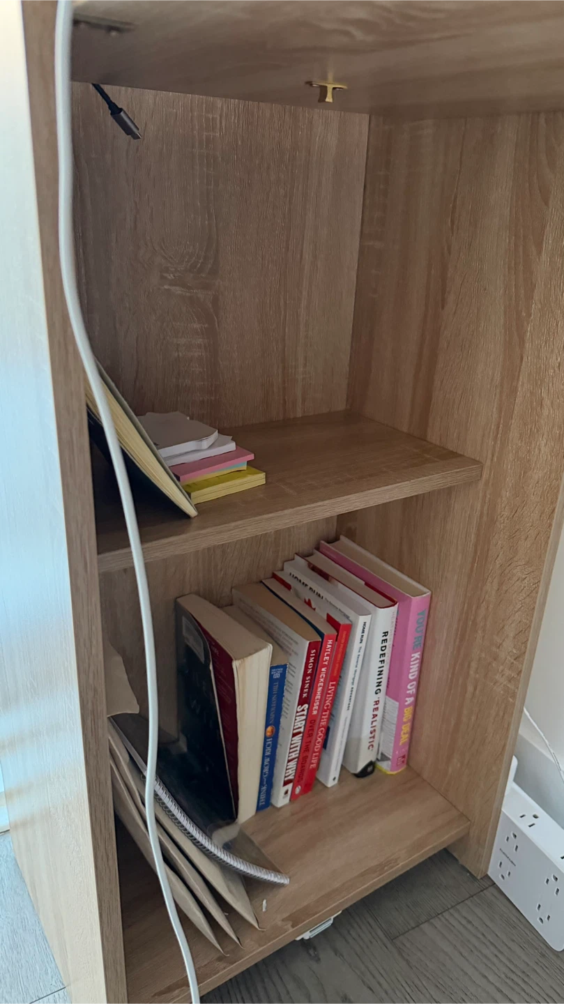 Wooden Folding Desk with Shelving - photo 3