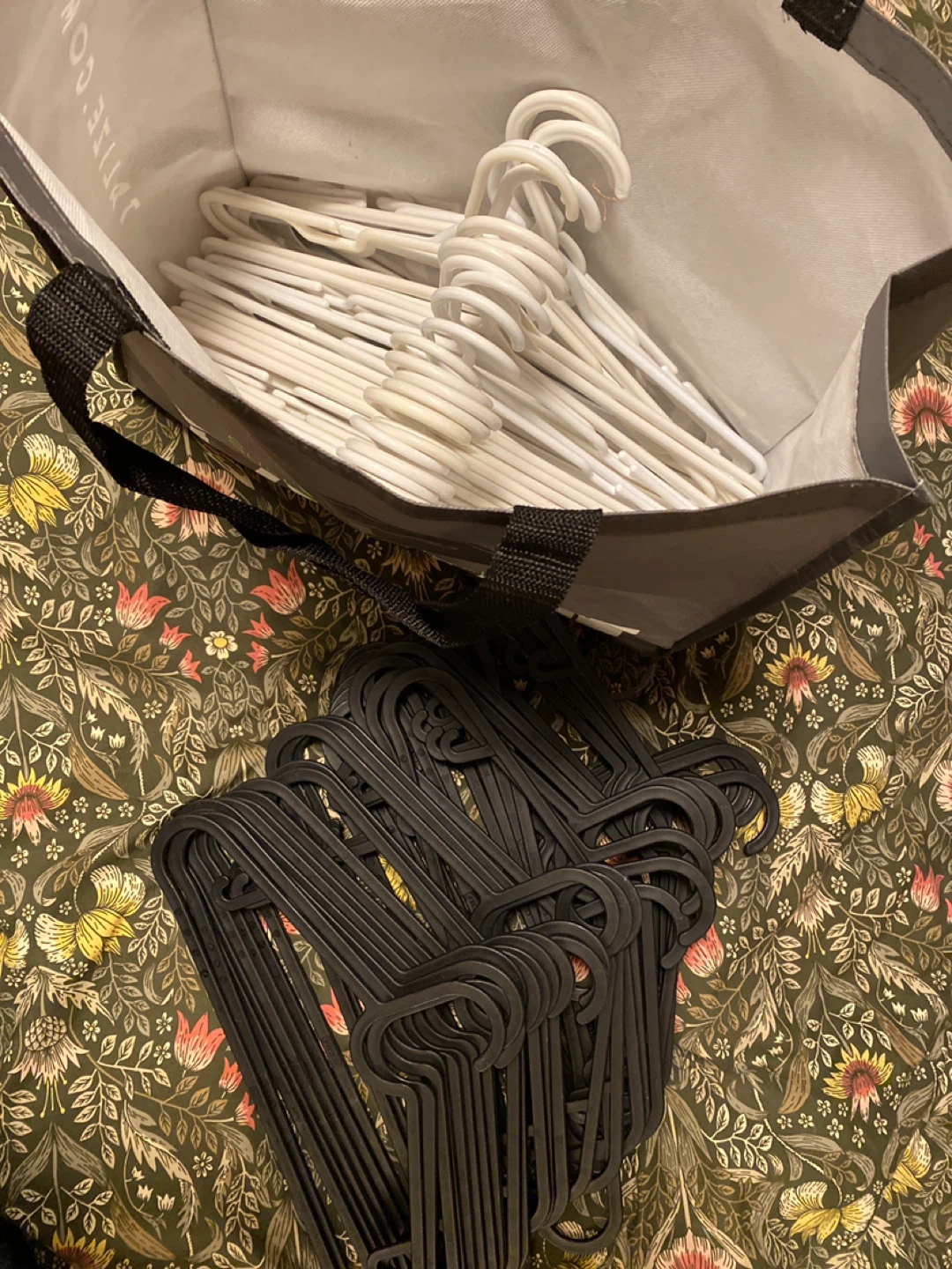 Bag of Plastic Clothes Hangers