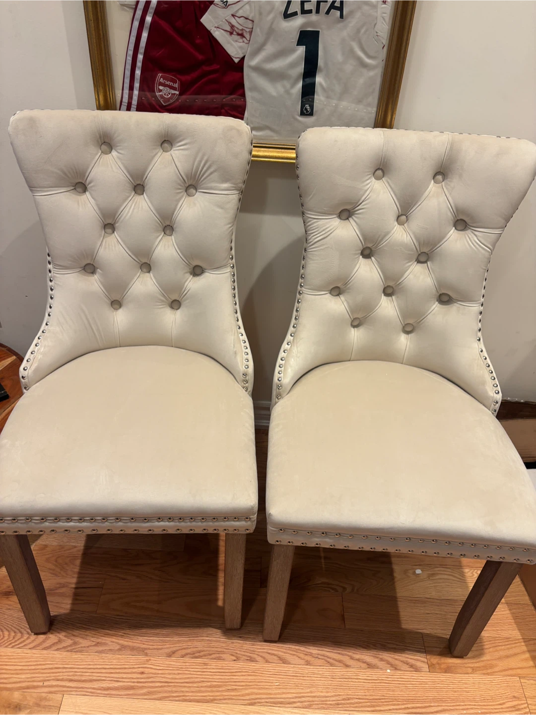 Tufted Dining Chairs with Ring Pull (Set of 2) - photo 5