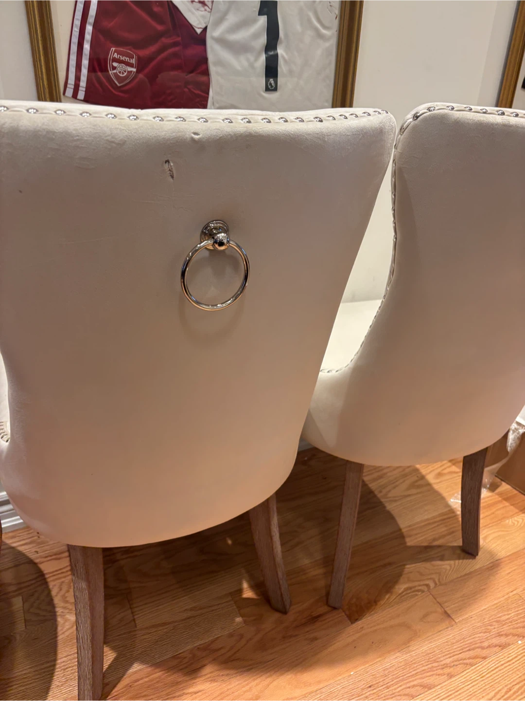 Tufted Dining Chairs with Ring Pull (Set of 2) - photo 3