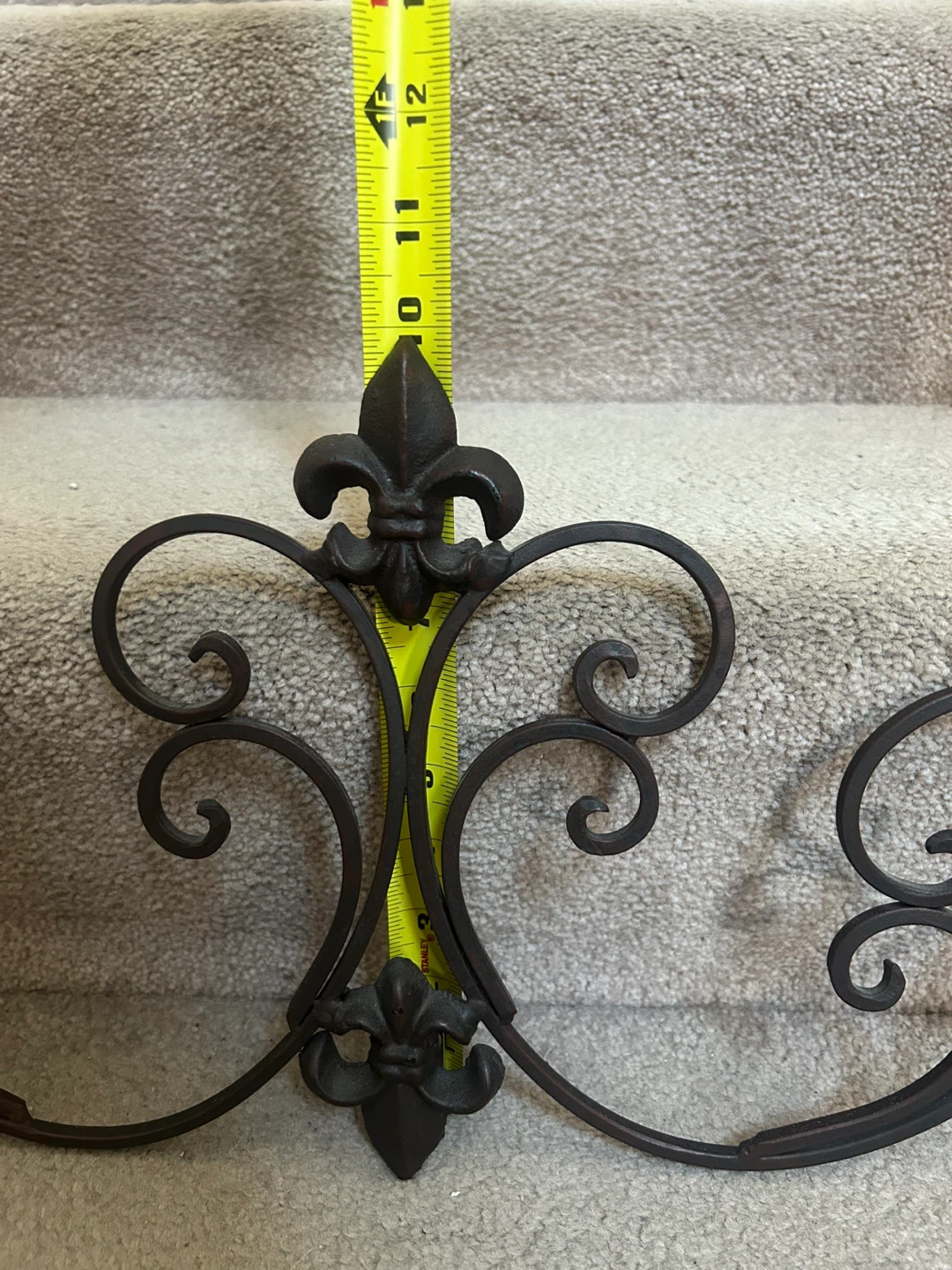 Wrought Iron Fleur de Lis Scroll Wall Art - photo 3