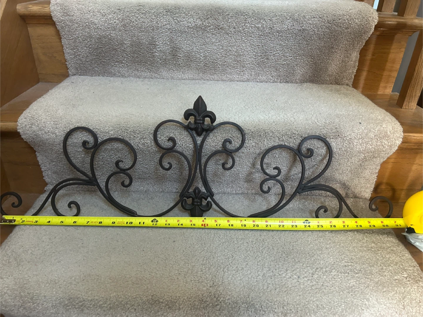 Wrought Iron Fleur de Lis Scroll Wall Art - photo 2